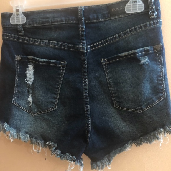 High waisted jean shorts - Picture 3 of 4